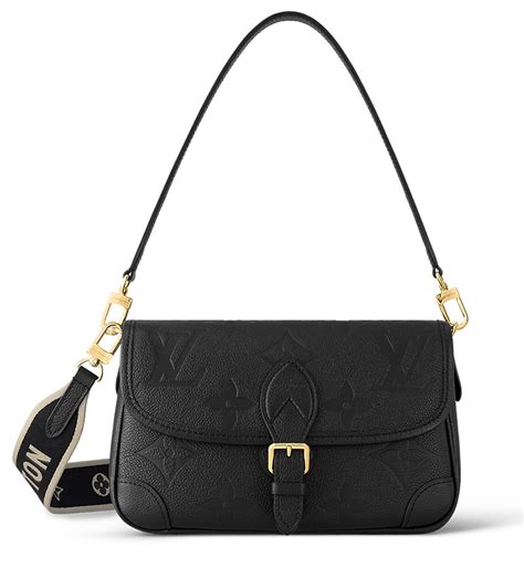 bolso diane - negro - material : monogram - mujer - louis vuitton|diane monogram empreinte leather.